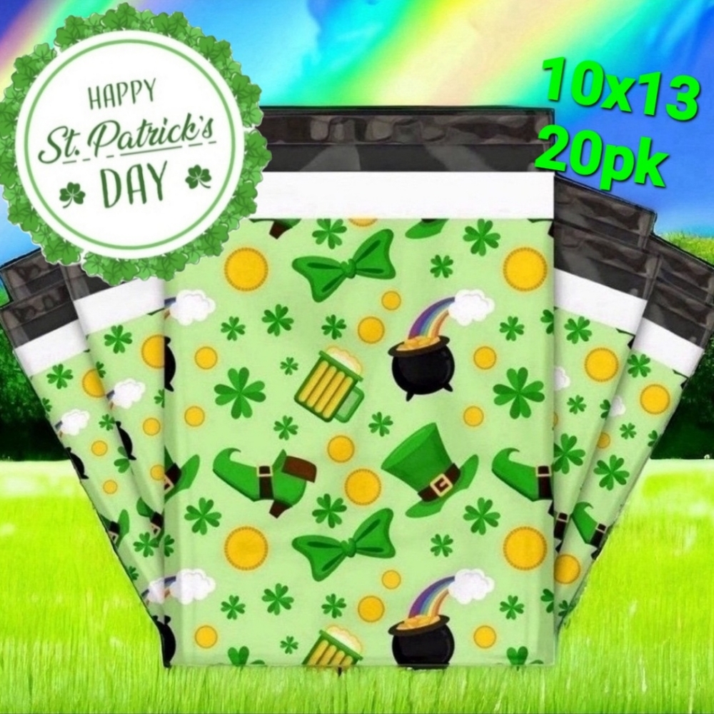 St. Patrrick's Day Poly Mailers  20pk